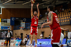 Basketball, bet-at-home Basketball Superliga 2020/21, Grunddurchgang 16. Runde, Oberwart Gunners, BC Vienna, Anton Shoutvin (10)