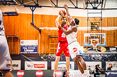 Basketball, bet-at-home Basketball Superliga 2020/21, Grunddurchgang, 16. Runde, Oberwart Gunners, BC Vienna, Anton Shoutvin (10)