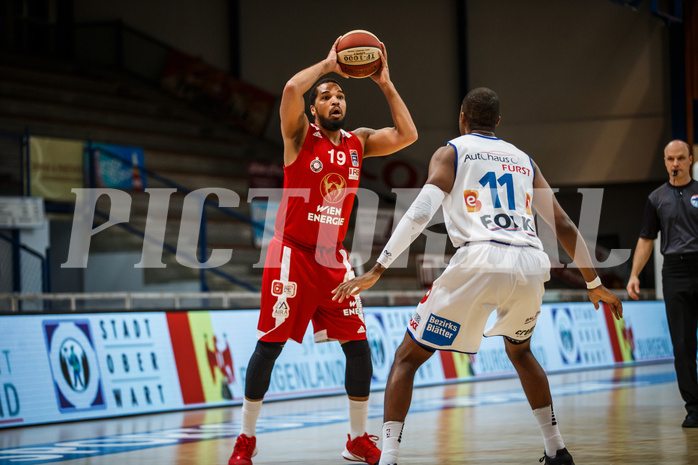Basketball, bet-at-home Basketball Superliga 2020/21, Grunddurchgang 16. Runde, Oberwart Gunners, BC Vienna, Jason Detrick (19)
