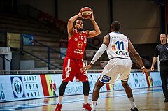 Basketball, bet-at-home Basketball Superliga 2020/21, Grunddurchgang 16. Runde, Oberwart Gunners, BC Vienna, Jason Detrick (19)