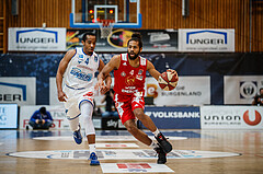 Basketball, bet-at-home Basketball Superliga 2020/21, Grunddurchgang 16. Runde, Oberwart Gunners, BC Vienna, Richaud Pack (4)