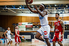Basketball, bet-at-home Basketball Superliga 2020/21, Grunddurchgang 16. Runde, Oberwart Gunners, BC Vienna, Quincy Diggs (13)