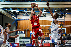 Basketball, bet-at-home Basketball Superliga 2020/21, Grunddurchgang 16. Runde, Oberwart Gunners, BC Vienna, Anton Shoutvin (10)