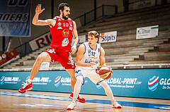 Basketball, bet-at-home Basketball Superliga 2020/21, Grunddurchgang, 16. Runde, Oberwart Gunners, BC Vienna, Jonathan Knessl (12)