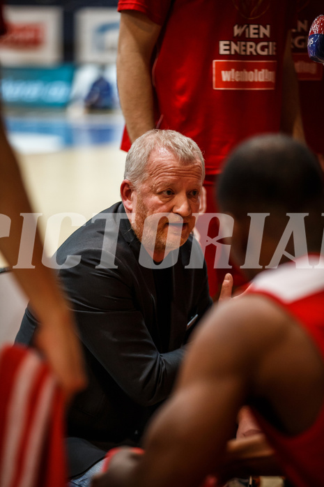 Basketball, bet-at-home Basketball Superliga 2020/21, Grunddurchgang 16. Runde, Oberwart Gunners, BC Vienna, Luigi Gresta (Ass. Coach)
