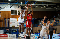 Basketball, bet-at-home Basketball Superliga 2020/21, Grunddurchgang 16. Runde, Oberwart Gunners, BC Vienna, Richaud Pack (4)