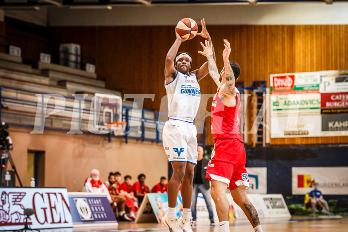 Basketball, bet-at-home Basketball Superliga 2020/21, Grunddurchgang, 16. Runde, Oberwart Gunners, BC Vienna, Quincy Diggs (13)