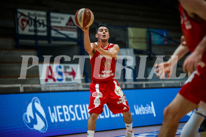 Basketball, bet-at-home Basketball Superliga 2020/21, Grunddurchgang 16. Runde, Oberwart Gunners, BC Vienna, Mustafa Hassan Zadeh (5)