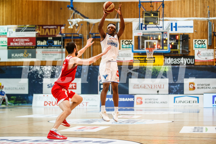 Basketball, bet-at-home Basketball Superliga 2020/21, Grunddurchgang 16. Runde, Oberwart Gunners, BC Vienna, Quincy Diggs (13)