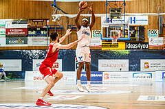 Basketball, bet-at-home Basketball Superliga 2020/21, Grunddurchgang 16. Runde, Oberwart Gunners, BC Vienna, Quincy Diggs (13)