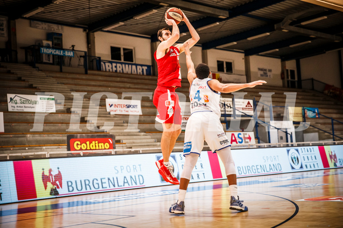 Basketball, bet-at-home Basketball Superliga 2020/21, Grunddurchgang, 16. Runde, Oberwart Gunners, BC Vienna, Anton Shoutvin (10)