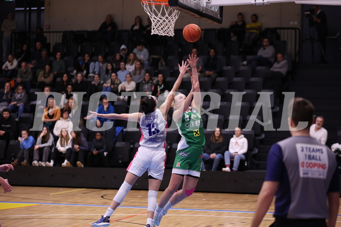 29.01.2023, Graz, Raiffeisen Sportpark, Basketball Damen Superliga 2022/23, Grunddurchgang 12.Runde, UBSC-DBBC Graz vs. UBI Graz,  