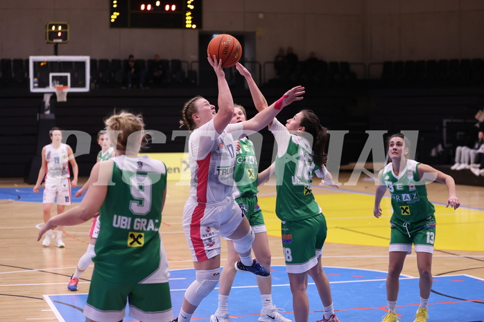 29.01.2023, Graz, Raiffeisen Sportpark, Basketball Damen Superliga 2022/23, Grunddurchgang 12.Runde, UBSC-DBBC Graz vs. UBI Graz,  