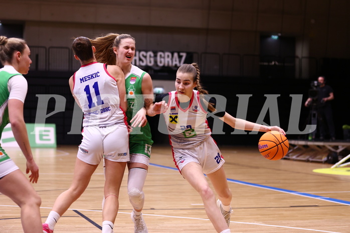 22.03.2025, Graz, Raiffeisen Sportpark, Basketball Damen Superliga 2024/25, Semifinale Spiel 2, UBSC-DBBC Graz - UBI Holding Graz