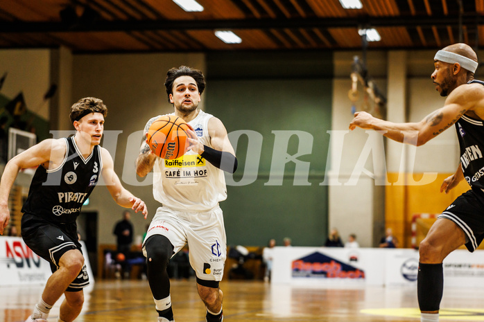 Basketball, Basketball Zweite Liga 2024/25, Playoffs Viertelfinale Spiel 2, Mattersburg Rocks, Wörthersee Piraten, Julian Alper (10)