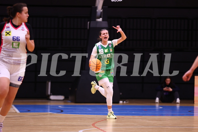 22.03.2025, Graz, Raiffeisen Sportpark, Basketball Damen Superliga 2024/25, Semifinale Spiel 2, UBSC-DBBC Graz - UBI Holding Graz