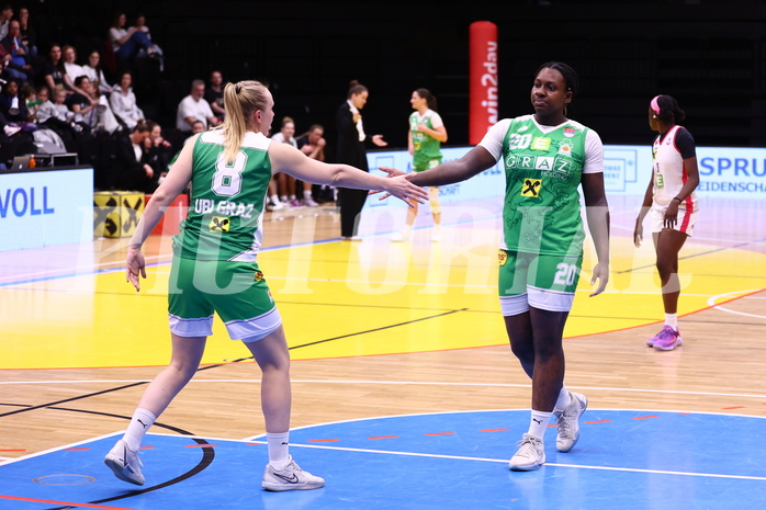 22.03.2025, Graz, Raiffeisen Sportpark, Basketball Damen Superliga 2024/25, Semifinale Spiel 2, UBSC-DBBC Graz vs. UBI Graz ,  