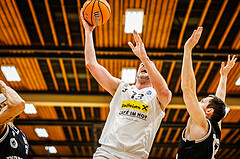 Basketball, Basketball Zweite Liga 2024/25, Playoffs Viertelfinale Spiel 2, Mattersburg Rocks, Wörthersee Piraten, Corey Hallett (13)