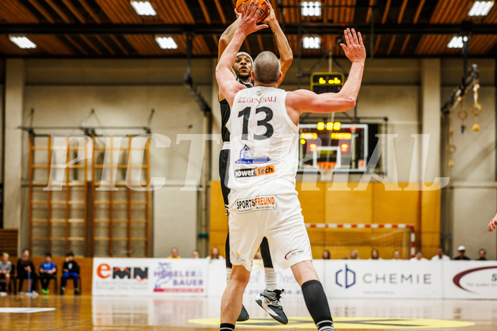 Basketball, Basketball Zweite Liga 2024/25, Playoffs Viertelfinale Spiel 2, Mattersburg Rocks, Wörthersee Piraten, Shawn L. Ray (6)