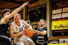 Basketball, Basketball Zweite Liga 2024/25, Playoffs Viertelfinale Spiel 2, Mattersburg Rocks, Wörthersee Piraten, Asdren Drew Koka (22)