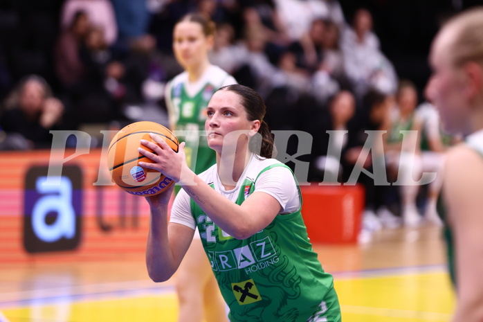 22.03.2025, Graz, Raiffeisen Sportpark, Basketball Damen Superliga 2024/25, Semifinale Spiel 2, UBSC-DBBC Graz vs. UBI Graz ,  