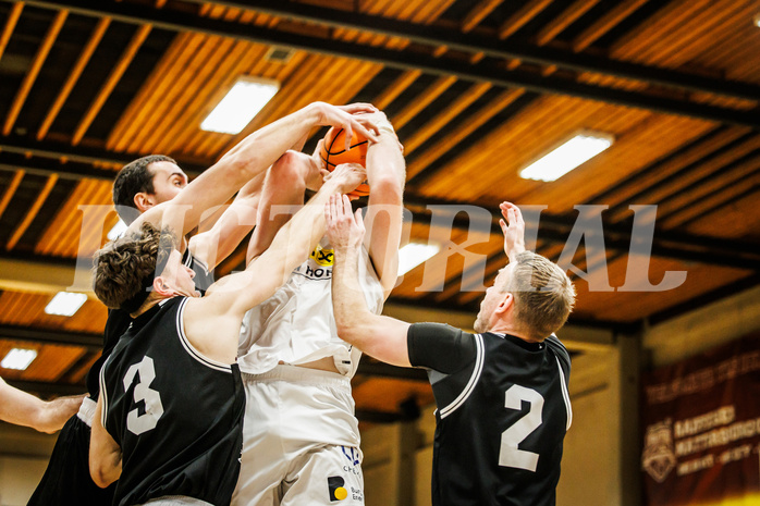 Basketball, Basketball Zweite Liga 2024/25, Playoffs Viertelfinale Spiel 2, Mattersburg Rocks, Wörthersee Piraten, Asdren Drew Koka (22)