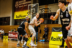 Basketball, Basketball Zweite Liga 2024/25, Playoffs Viertelfinale Spiel 2, Mattersburg Rocks, Wörthersee Piraten, Asdren Drew Koka (22)ä
