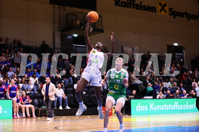 22.03.2025, Graz, Raiffeisen Sportpark, Basketball Damen Superliga 2024/25, Semifinale Spiel 2, UBSC-DBBC Graz - UBI Holding Graz