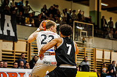 Basketball, Basketball Zweite Liga 2024/25, Playoffs Viertelfinale Spiel 2, Mattersburg Rocks, Wörthersee Piraten, Asdren Drew Koka (22)