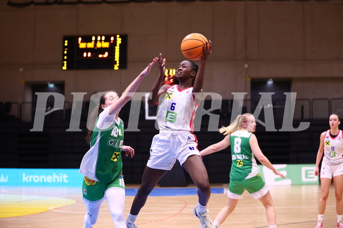 22.03.2025, Graz, Raiffeisen Sportpark, Basketball Damen Superliga 2024/25, Semifinale Spiel 2, UBSC-DBBC Graz - UBI Holding Graz