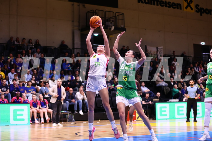 22.03.2025, Graz, Raiffeisen Sportpark, Basketball Damen Superliga 2024/25, Semifinale Spiel 2, UBSC-DBBC Graz - UBI Holding Graz