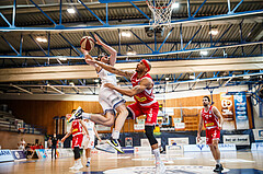 Basketball, bet-at-home Basketball Superliga 2020/21, Grunddurchgang, 18. Runde, Oberwart Gunners, Traiskirchen Lions, Sebastian Käferle (7)