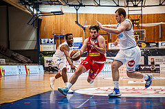 Basketball, bet-at-home Basketball Superliga 2020/21, Grunddurchgang, 18. Runde, Oberwart Gunners, Traiskirchen Lions, Luka Gvozden (77)