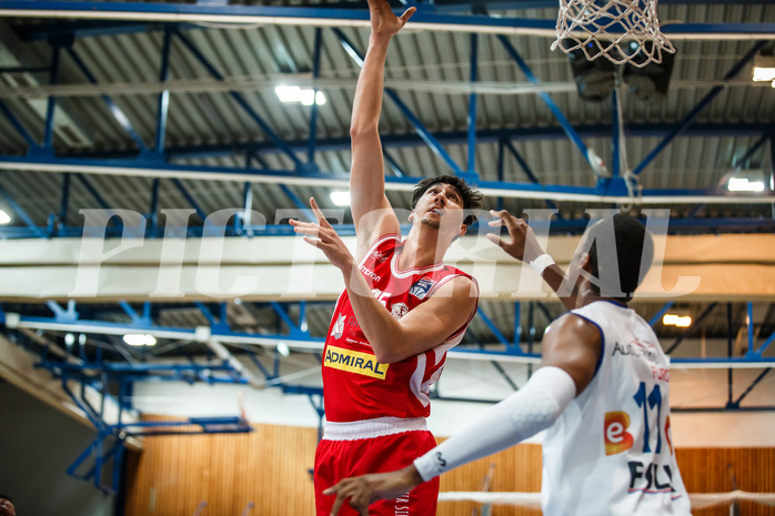 Basketball, bet-at-home Basketball Superliga 2020/21, Grunddurchgang, 18. Runde, Oberwart Gunners, Traiskirchen Lions, Mario Spaleta (15)
