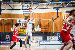 Basketball, bet-at-home Basketball Superliga 2020/21, Grunddurchgang, 18. Runde, Oberwart Gunners, Traiskirchen Lions, Ignas Fiodorovas (5)