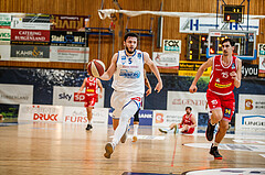 Basketball, bet-at-home Basketball Superliga 2020/21, Grunddurchgang, 18. Runde, Oberwart Gunners, Traiskirchen Lions, Ignas Fiodorovas (5)