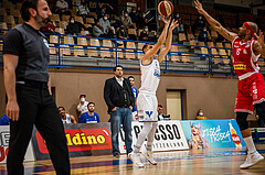 Basketball, bet-at-home Basketball Superliga 2020/21, Grunddurchgang, 18. Runde, Oberwart Gunners, Traiskirchen Lions, Jonathan Knessl (12)
