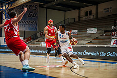 Basketball, bet-at-home Basketball Superliga 2020/21, Grunddurchgang, 18. Runde, Oberwart Gunners, Traiskirchen Lions, Quincy Diggs (13)