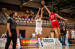 Basketball, bet-at-home Basketball Superliga 2020/21, Grunddurchgang, 18. Runde, Oberwart Gunners, Traiskirchen Lions, Renato Poljak (16)