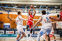 Basketball, bet-at-home Basketball Superliga 2020/21, Grunddurchgang, 18. Runde, Oberwart Gunners, Traiskirchen Lions, Shawn L. Ray (6)