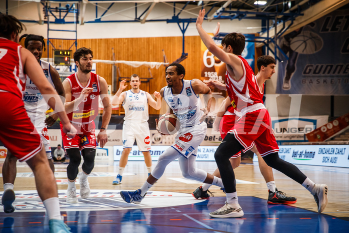 Basketball, bet-at-home Basketball Superliga 2020/21, Grunddurchgang, 18. Runde, Oberwart Gunners, Traiskirchen Lions, Lawrence Alexander (4)