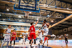 Basketball, bet-at-home Basketball Superliga 2020/21, Grunddurchgang, 18. Runde, Oberwart Gunners, Traiskirchen Lions, Quincy Diggs (13)