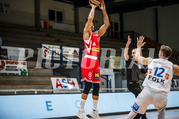 Basketball, bet-at-home Basketball Superliga 2020/21, Grunddurchgang, 18. Runde, Oberwart Gunners, Traiskirchen Lions, Shawn L. Ray (6)