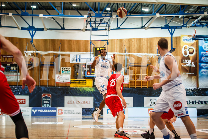 Basketball, bet-at-home Basketball Superliga 2020/21, Grunddurchgang, 18. Runde, Oberwart Gunners, Traiskirchen Lions, Quincy Diggs (13)