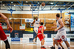 Basketball, bet-at-home Basketball Superliga 2020/21, Grunddurchgang, 18. Runde, Oberwart Gunners, Traiskirchen Lions, Quincy Diggs (13)