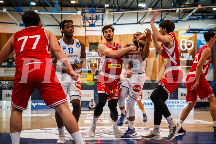 Basketball, bet-at-home Basketball Superliga 2020/21, Grunddurchgang, 18. Runde, Oberwart Gunners, Traiskirchen Lions, Lawrence Alexander (4)