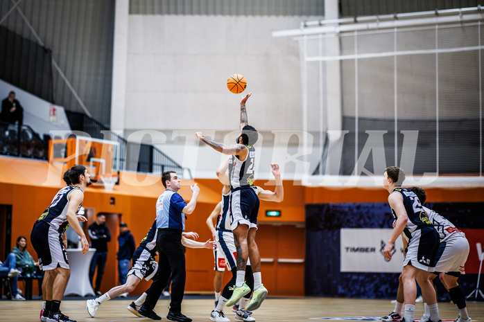 Basketball, Win2Day Superliga 2023/24, Grunddurchgang 9.Runde, Vienna Timberwolves, Gmunden Swans, Trey Alex Moses (24)