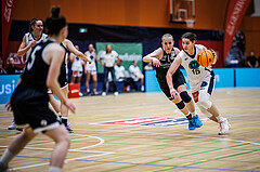 Basketball, Win2Day Basketball Damen Superliga 2023/24, Grunddurchgang 5.Runde, Vienna Timberwolves, Basket Flames, Viktoria Trailovic (15)