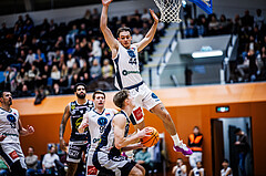 Basketball, Win2Day Superliga 2023/24, Grunddurchgang 9.Runde, Vienna Timberwolves, Gmunden Swans, Jakob Lohr (12), Ivor Kuresevic (44)