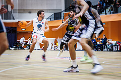 Basketball, Win2Day Superliga 2023/24, Grunddurchgang 9.Runde, Vienna Timberwolves, Gmunden Swans, Oscar Schmit (36)